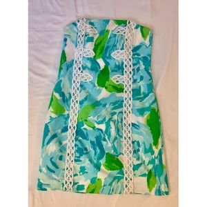 Lilly Pulitzer Floral Strapless dress
